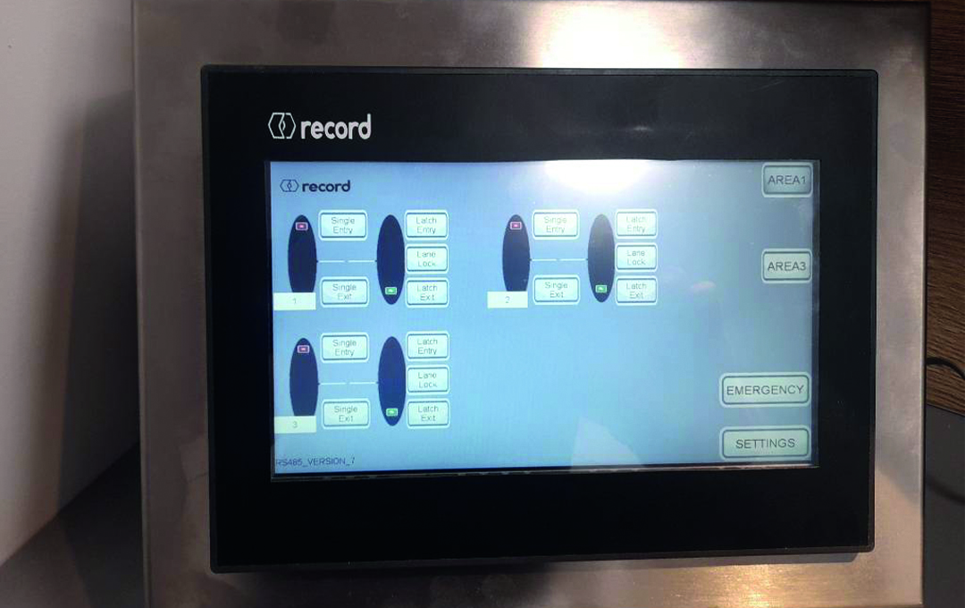 Britannia House/Record Vision Touch Speed Gates operating at Britannia House, Bradford Metropolitan Council 